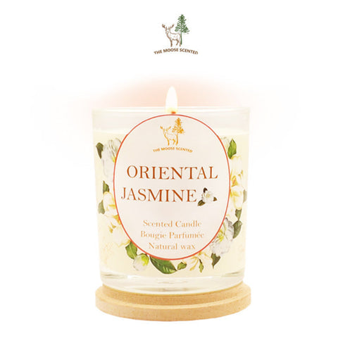 The Moose Scented Oriental Jasmine Scented Candle Bougie Parfunee Natural Wax