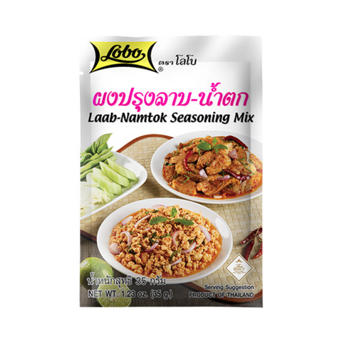 X10 Lobo Laab Namtok Seasoning Mix 35 gram.