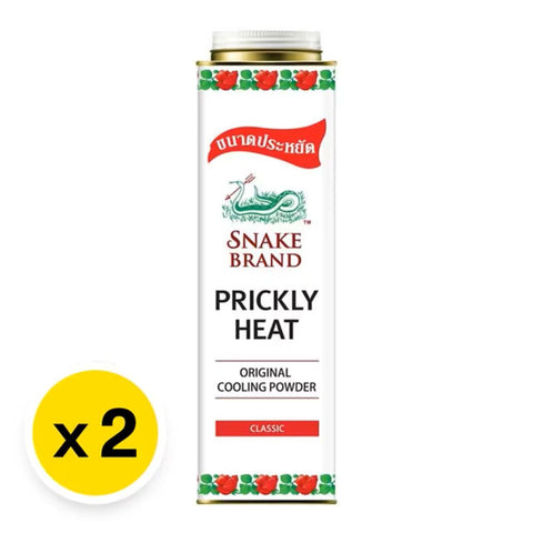 X2 Snake Brand Prickly Heat Cooling Powder – Classic Original Scent