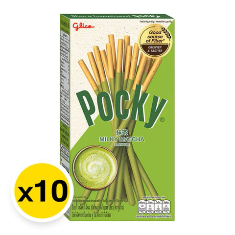 x10 POCKY Matcha Green Tea - 35g