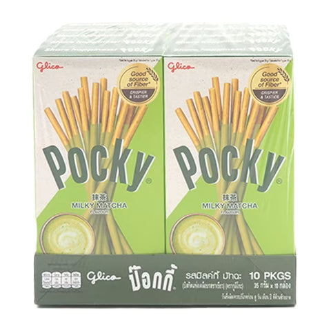 x10 POCKY Matcha Green Tea - 35g