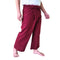 Atiya Unisex Thai Long Fisherman Pants, Yoga & Meditation, Martial Arts, Long Cotton Pants (Red)