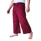 Atiya Unisex Thai Long Fisherman Pants, Yoga & Meditation, Martial Arts, Long Cotton Pants (Red)