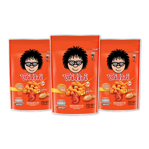 x3 KOH-KAE Shrimp Flavour Coated Peanuts - 180g