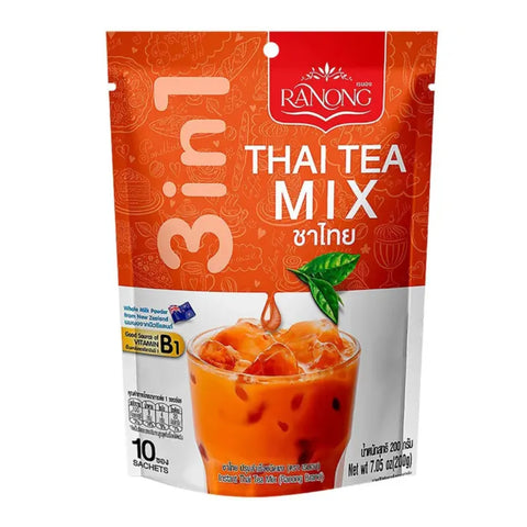 RANONG TEA 3-in-1 Thai Tea Mix 10 sachets 200g