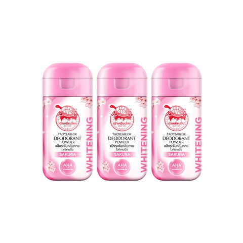 x3 TAOYEABLOK Deodorant Powder Whitening Sakura