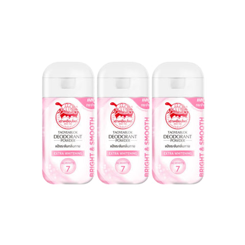 x3 TAOYEABLOK Deodorant Powder Extra Whitening