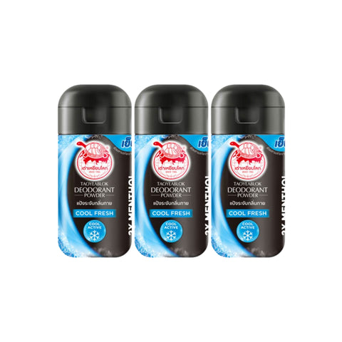 x3 TAOYEABLOK Deodorant Powder Cool Fresh