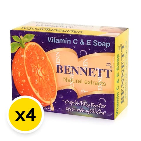 x4 BENNETT Herbal Vitamin C & E Soap 130g