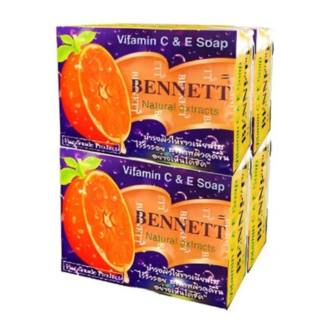 x4 BENNETT Herbal Vitamin C & E Soap 130g
