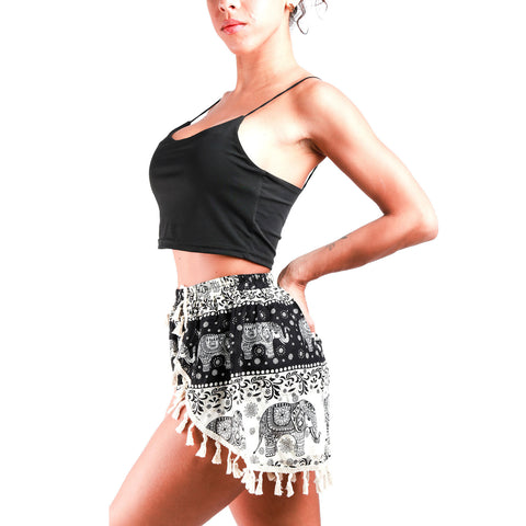 Lady Thai Harem Shorts with Tassel, Elephant Collection, Import Quality