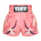 TUFF Muay Thai Boxing Shorts Pink Birds And Roses Inspired by Ancient Drawing, For Boxing Training