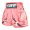 TUFF Muay Thai Boxing Shorts Pink Birds And Roses Inspired by Ancient Drawing, For Boxing Training