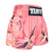 TUFF Muay Thai Boxing Shorts Pink Birds And Roses Inspired by Ancient Drawing, For Boxing Training