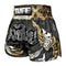 TUFF Muay Thai Boxing Shorts Thai King Of Naga Black