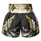 TUFF Muay Thai Boxing Shorts Thai King Of Naga Black